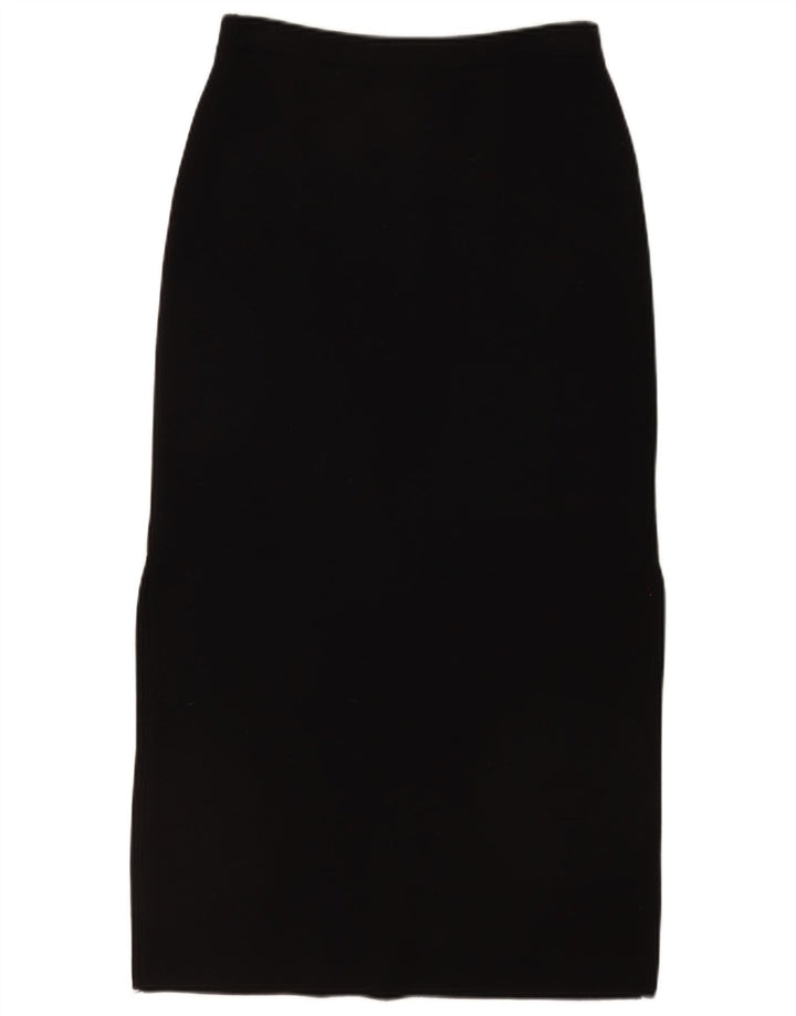 Cristina Mazzonett Damska spódnica Maxi Medium W28 Czarna dziewicza wełna