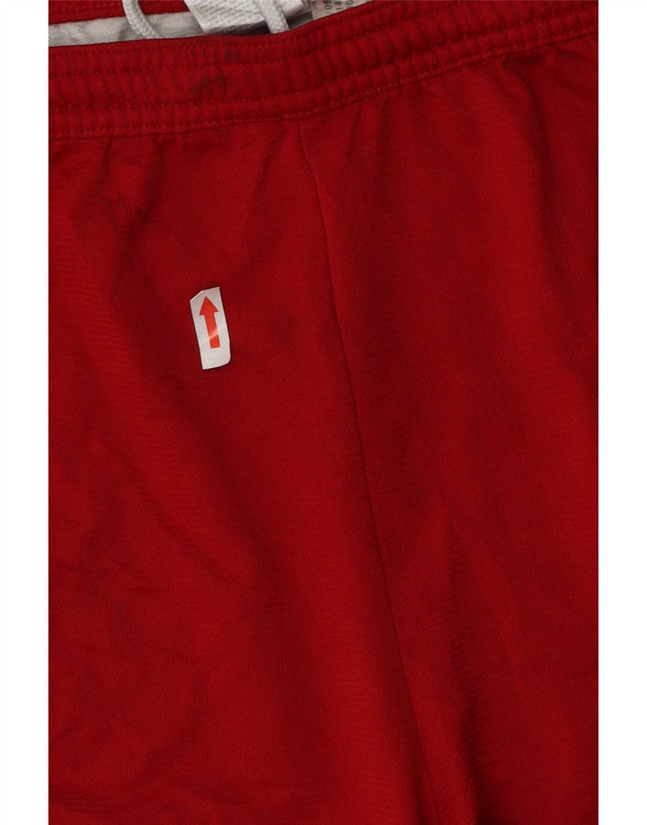 Męskie spodenki sportowe Adidas Climalite XL z poliestru w kolorze czerwonym