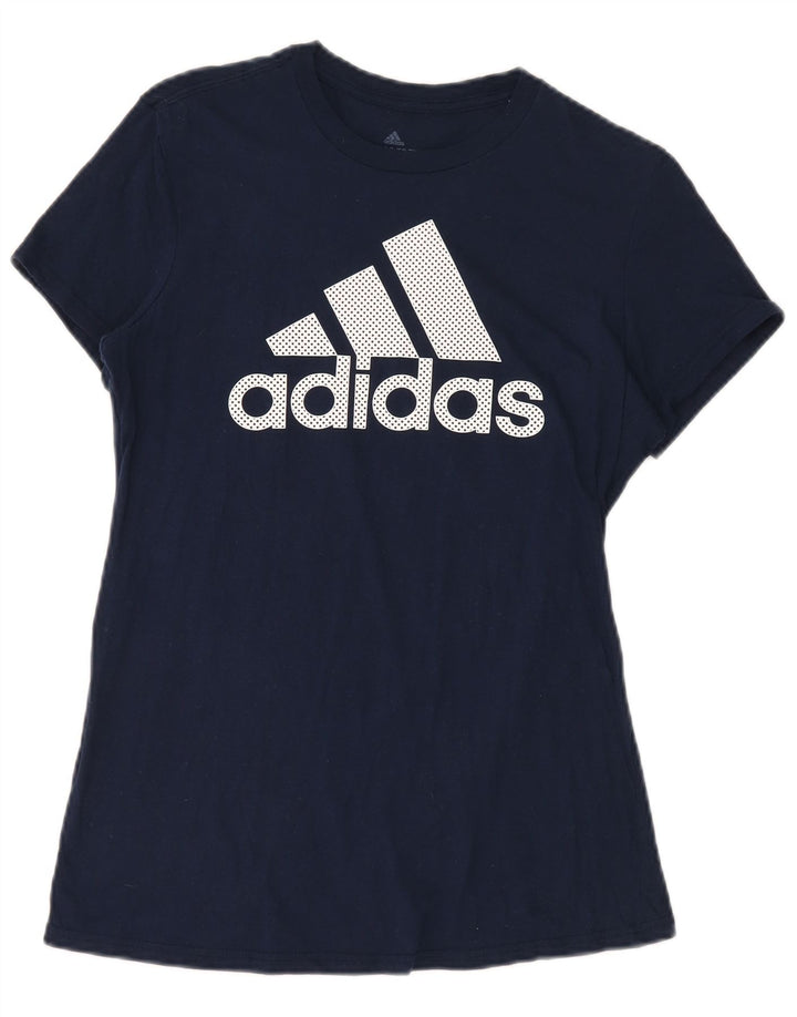 Damska koszulka graficzna Adidas Top UK 14 Średni granat