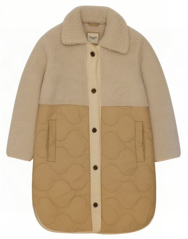 Damski płaszcz oversize Abercrombie & Fitch UK 6 XS w kolorze beżowym