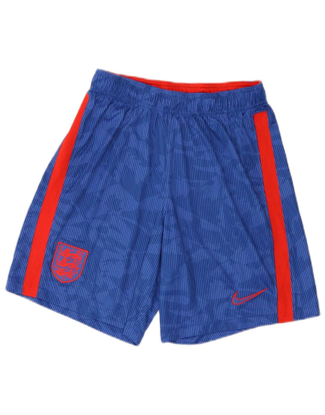 Męskie spodenki sportowe Nike Dri Fit z abstrakcyjnym wzorem, duże, niebieskie, z blokami kolorów