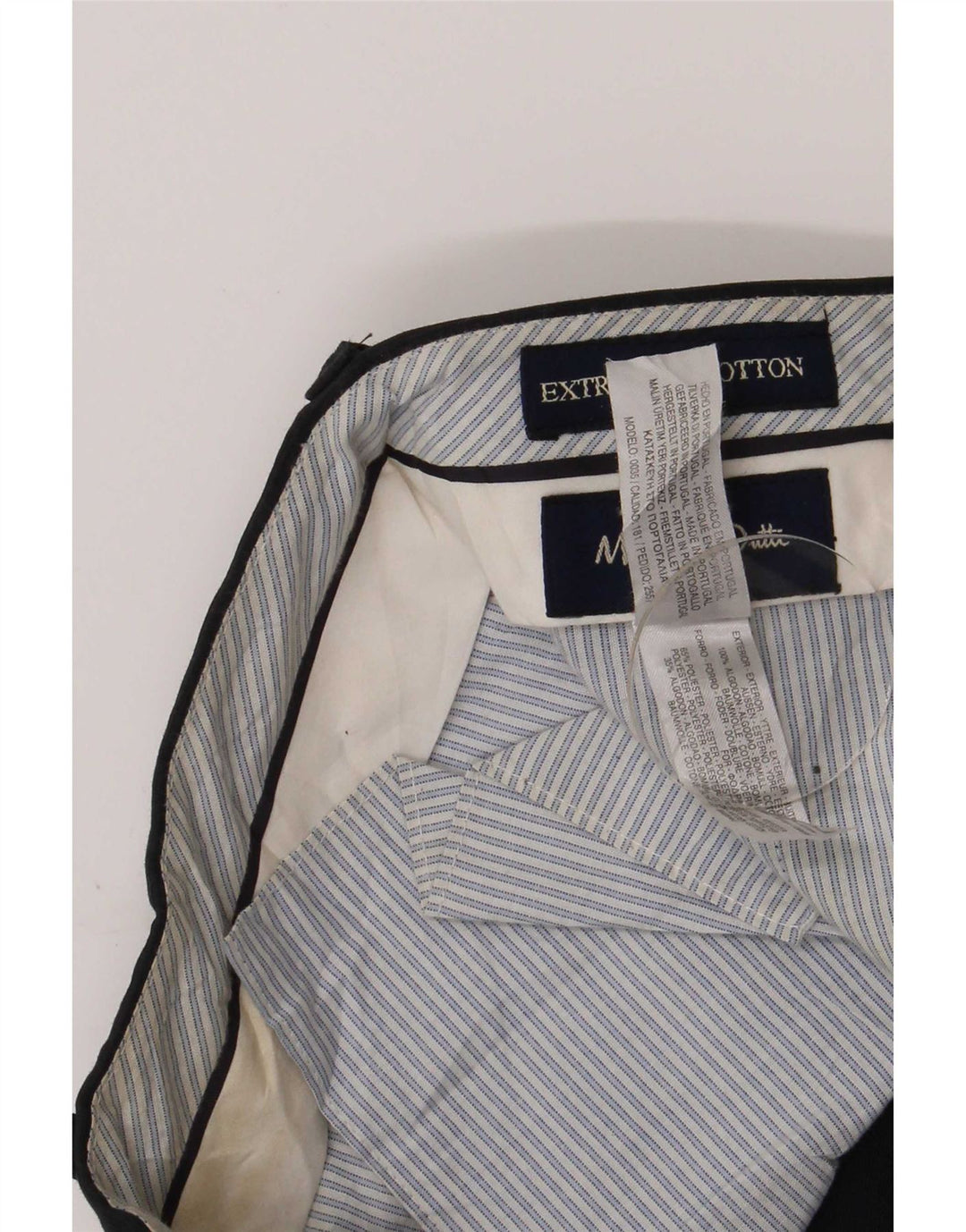 Męskie spodnie typu chino Regular Massimo Dutti, średnie W31 L29, granatowe, bawełniane