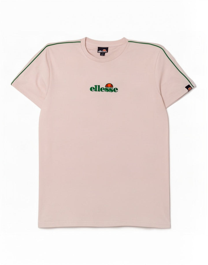 Męski T-shirt z grafiką Ellesse, mały, biały, bawełniany