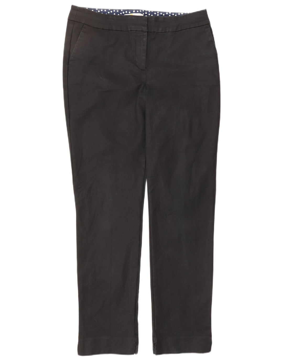 Spodnie damskie BODEN Straight Chino UK 12 Medium W32 L30 Czarna bawełna