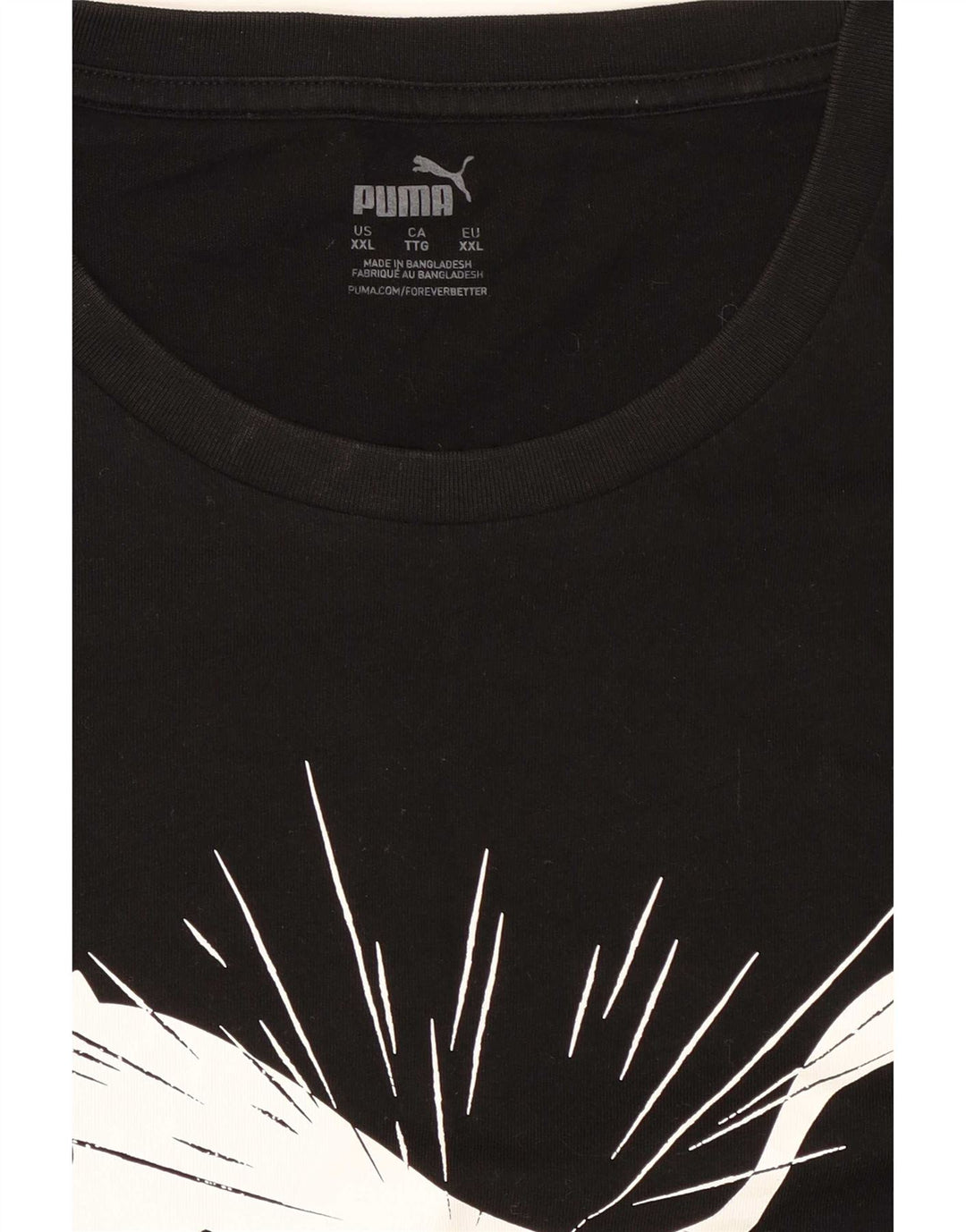 Męska koszulka z grafiką Puma Top 2XL w kolorze czarnym