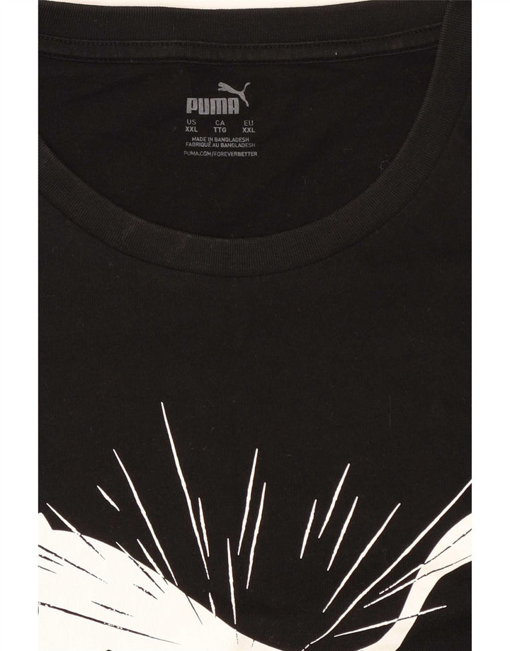 Męska koszulka z grafiką Puma Top 2XL w kolorze czarnym