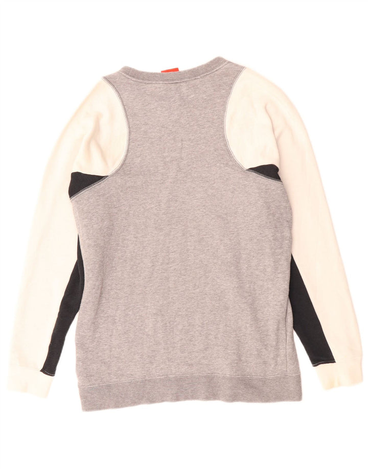 Męska bluza dresowa Nike XS, szara, bawełniana z blokami kolorów