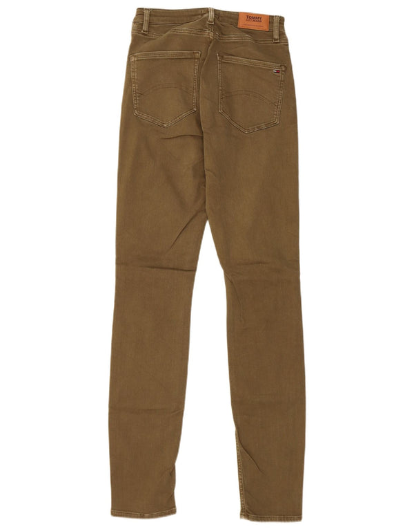 Damskie jeansy Tommy Hilfiger z wysokim stanem W27 L32 Khaki