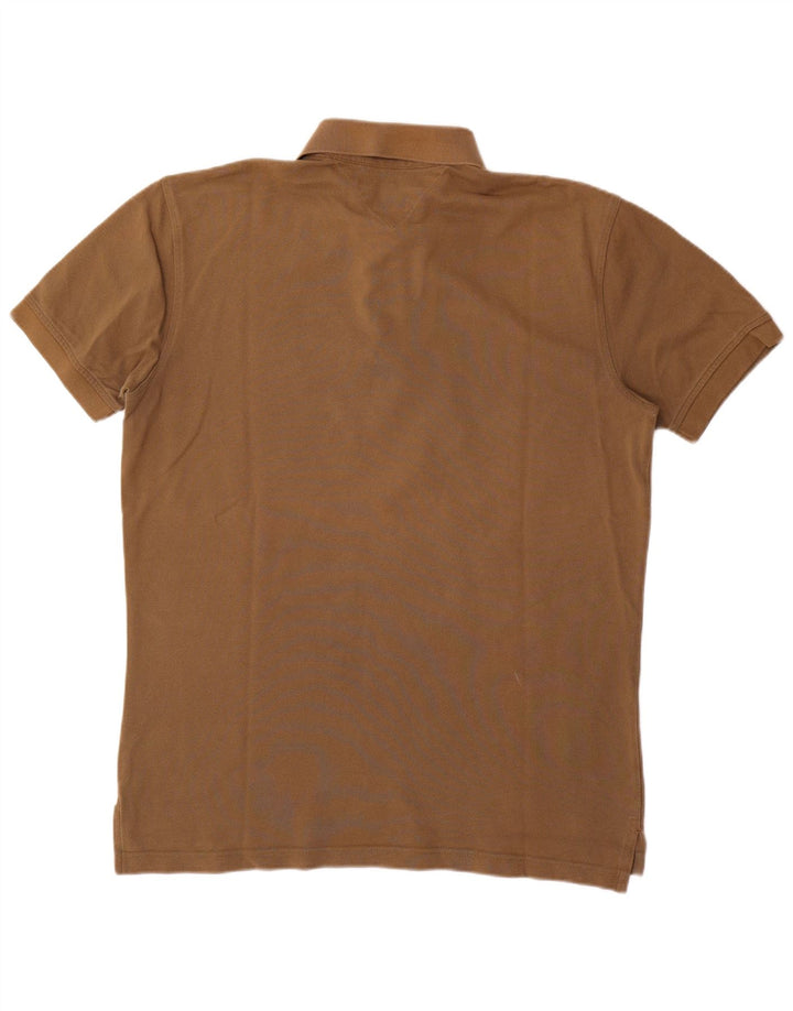 Męska koszulka polo Tommy Hilfiger, duża, brązowa, bawełniana