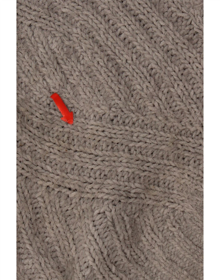 Marks & Spencer Damski sweter oversize UK 18 XL, szary poliester