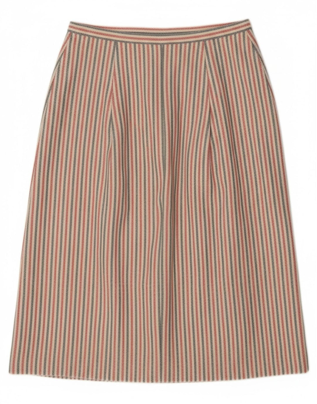 Vintage damska spódnica midi W27 w małe wielokolorowe paski