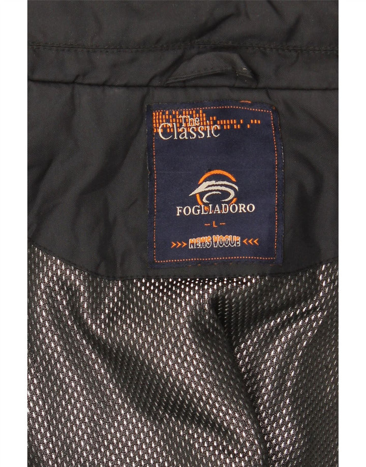 Męska kurtka bomberka FOGLIADORO UK 40 duża czarna