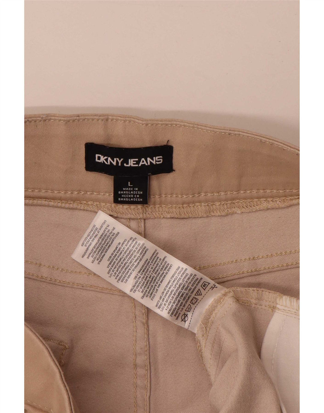 Damskie spodenki codzienne Dkny duże W34 beżowa bawełna