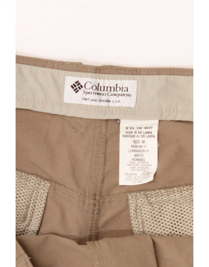 Męskie spodenki cargo Columbia W36, duże, brązowe, nylonowe