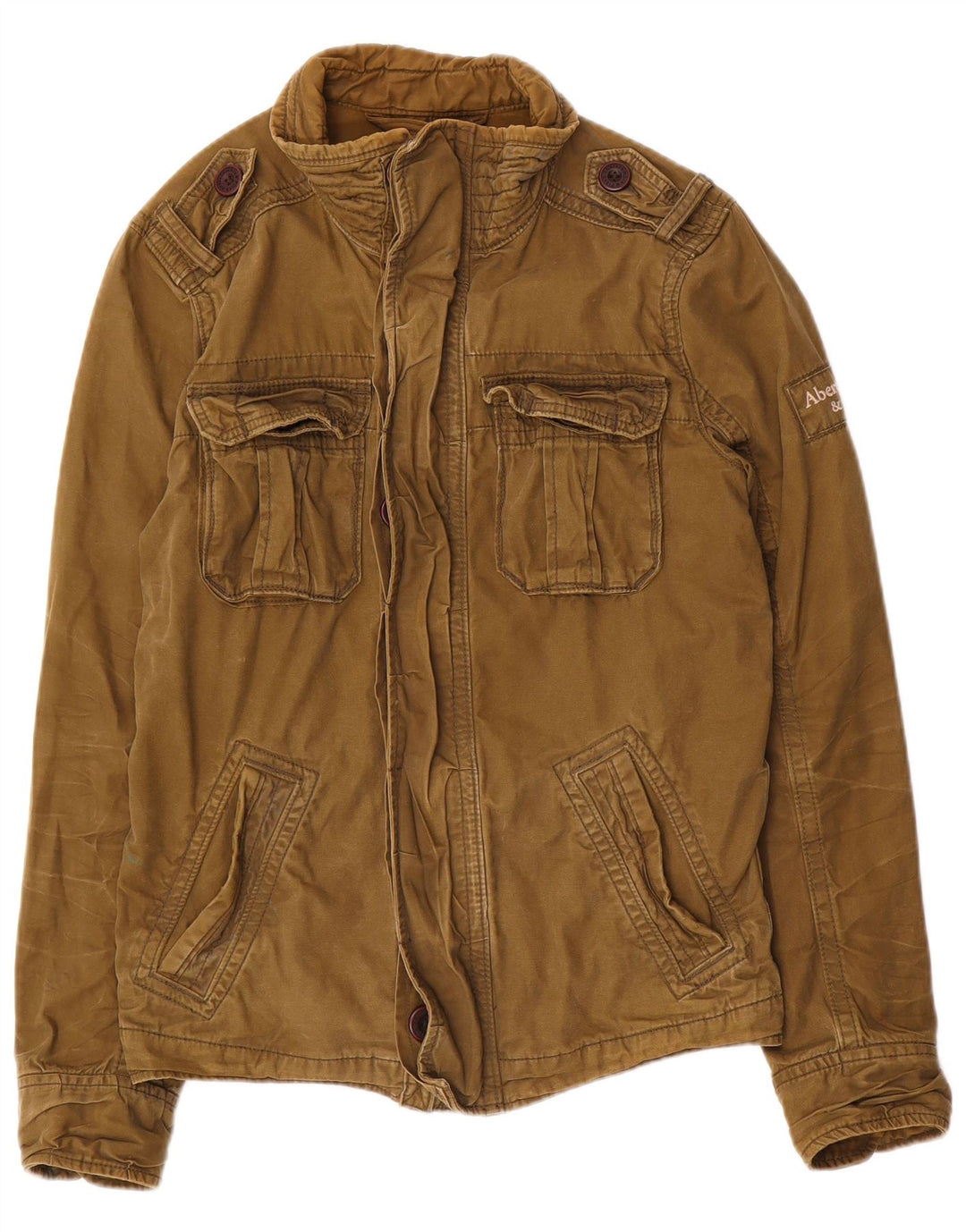 Męska kurtka wojskowa ABERCROMBIE & FITCH UK 36, mała khaki