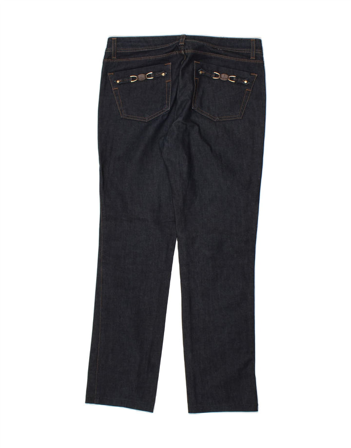 TRUSSARDI Womens Straight Jeans W30 L31 Navy Blue Cotton Vintage Trussardi and Second-Hand Trussardi from Messina Hembry 