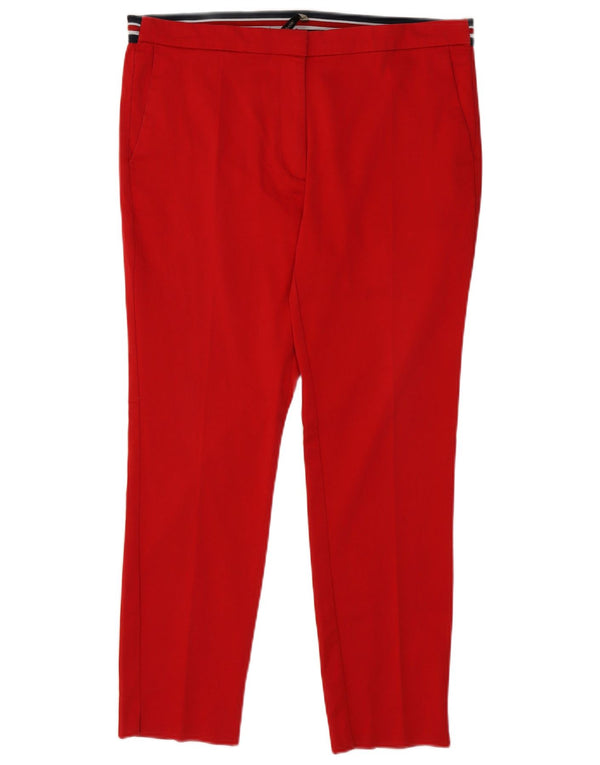 Spodnie damskie Zara Slim Chino XL W32 L27 Czerwone