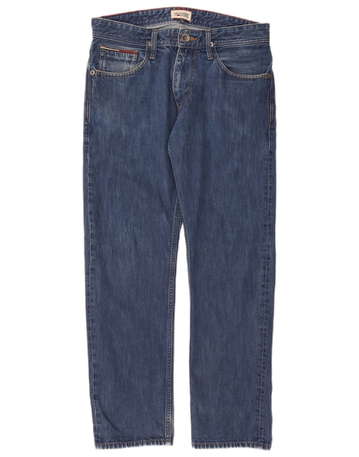 Męskie proste dżinsy Tommy Hilfiger W31 L30 Niebieskie bawełniane