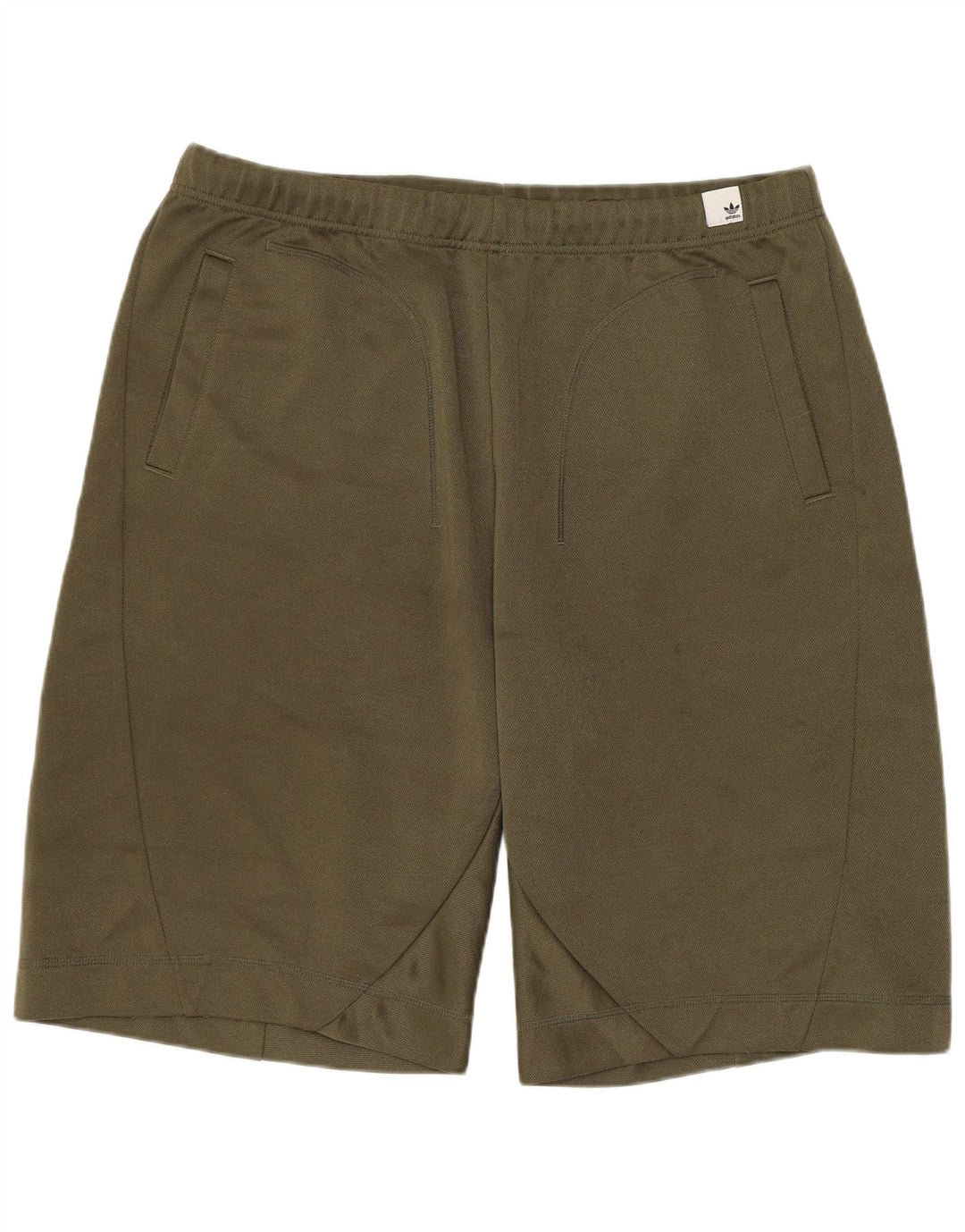 Męskie spodenki sportowe Adidas, duże, khaki, poliester