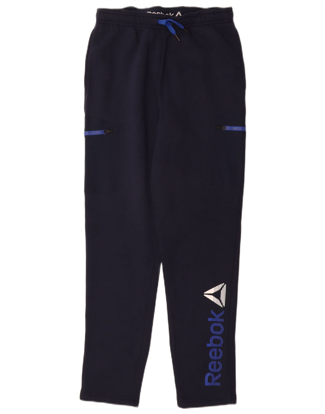 Spodnie chłopięce REEBOK z grafiką, 15-16 lat, 2XL, granatowa, bawełniana