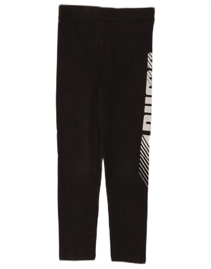 Dziewczęce legginsy z grafiką Puma 9-10 lat, szare