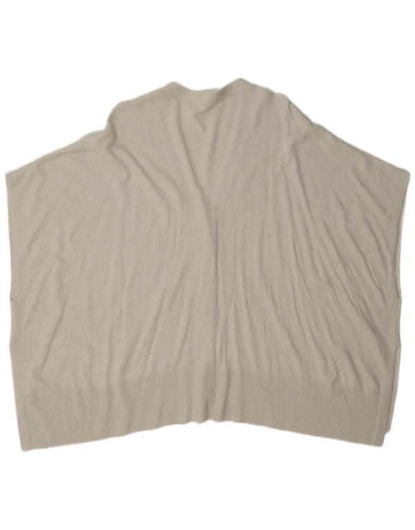 Damski sweter oversize bez rękawów White Label UK 14 Medium Off