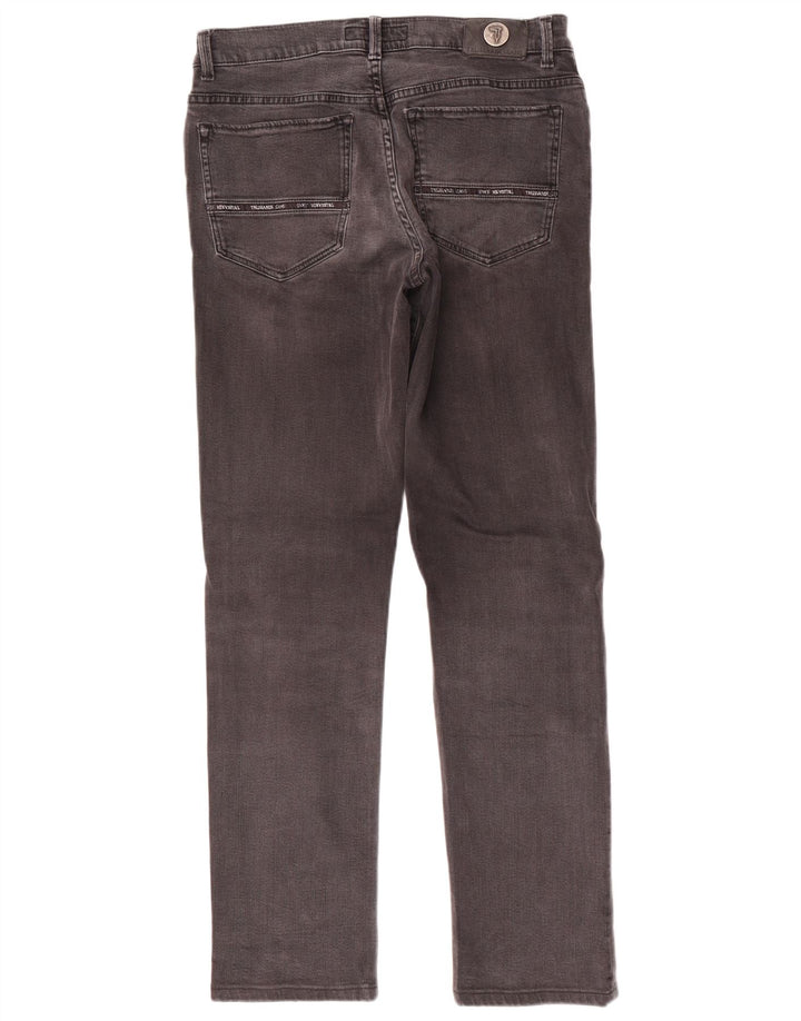 Męskie jeansy slim fit Trussardi W33 L31 szare