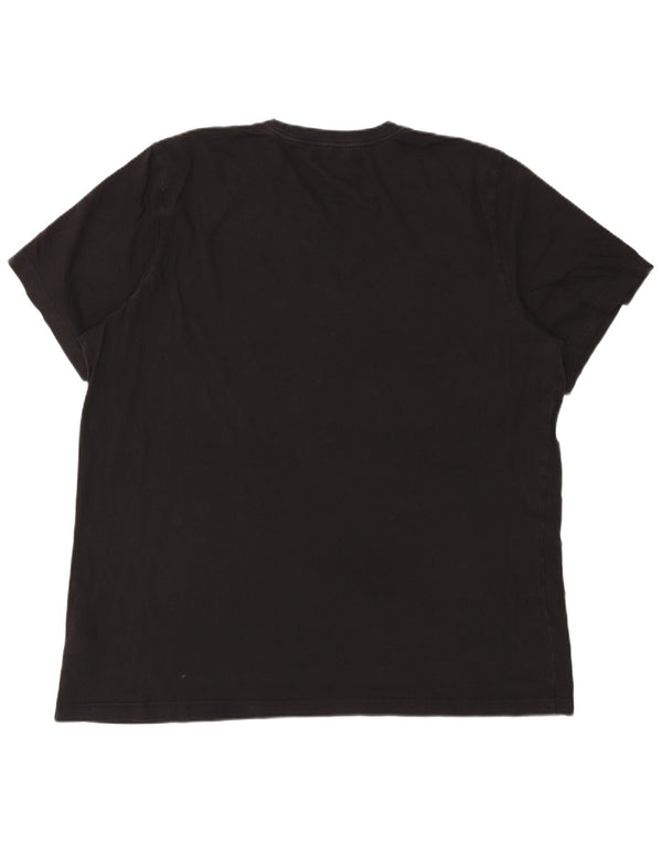 Męska koszulka z grafiką Adidas Top 2XL Czarna bawełna
