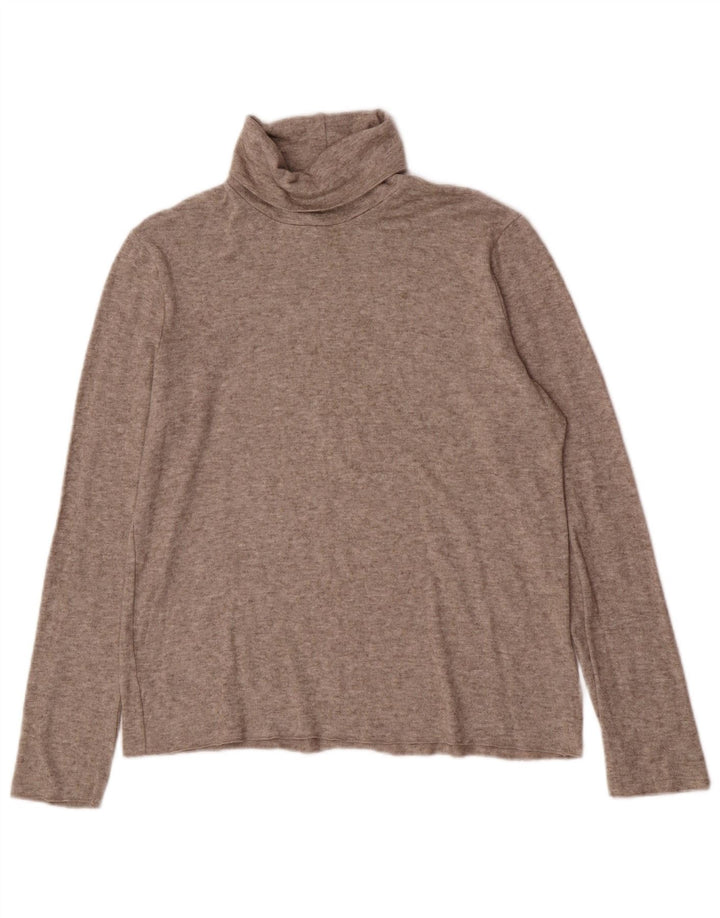Bluzka damska Zara z okrągłym dekoltem, UK 18 XL, brązowa