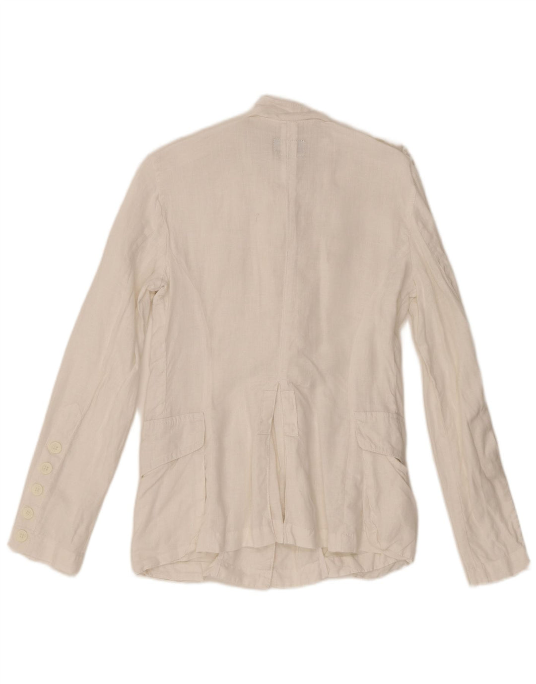 Damska kurtka wojskowa Calvin Klein Jeans UK 10, mała, biała, lniana