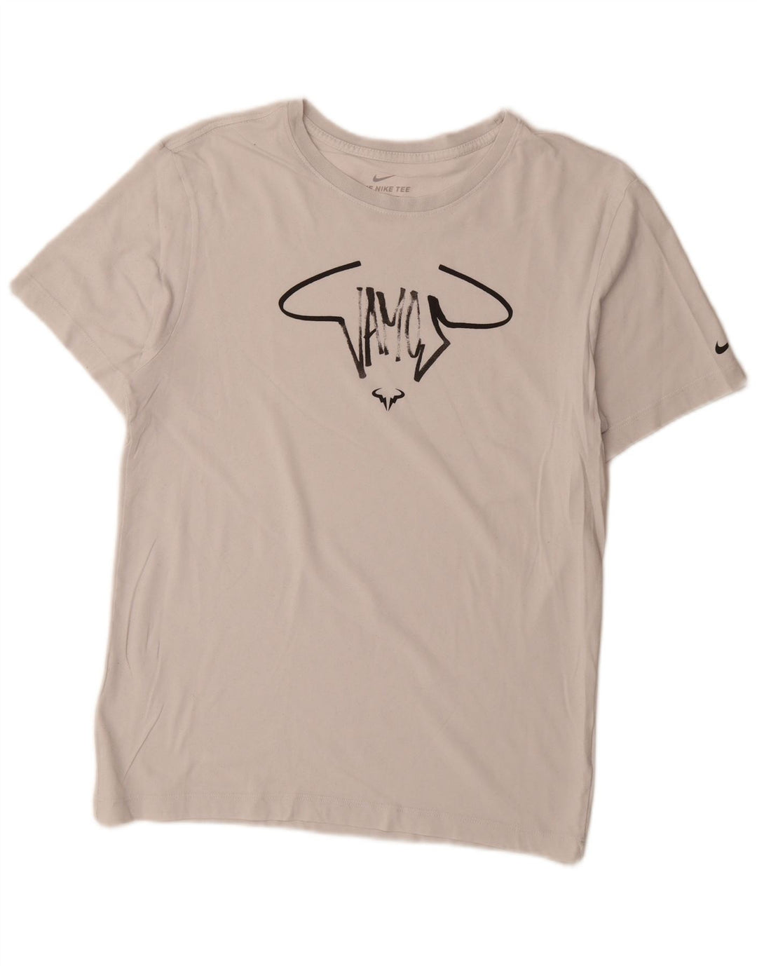 Męski T-shirt Nike Dri Fit z grafiką, mały, biały