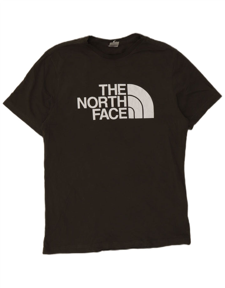 Męski T-shirt z grafiką The North Face, bawełniany kolor khaki