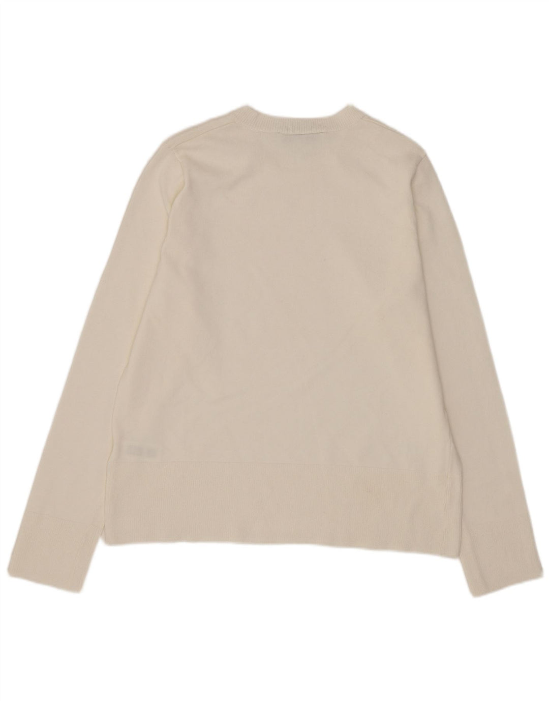 Damski sweter z okrągłym dekoltem Zara UK 10 Small White Wiskoza