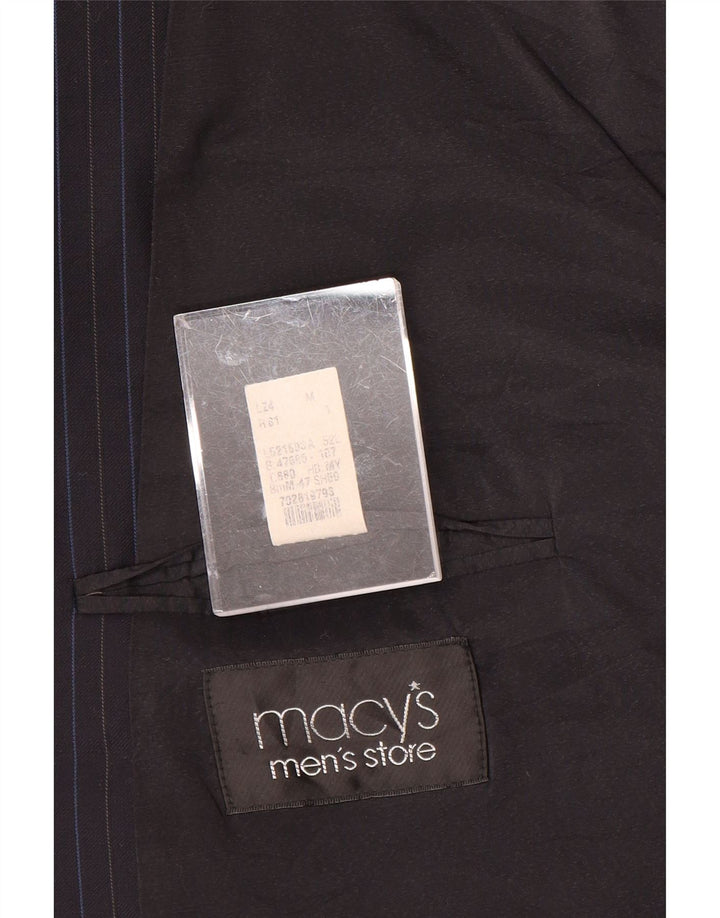 RALPH LAUREN Męska marynarka zapinana na 2 guziki IT 52 XL, granatowa, wełniana w prążki