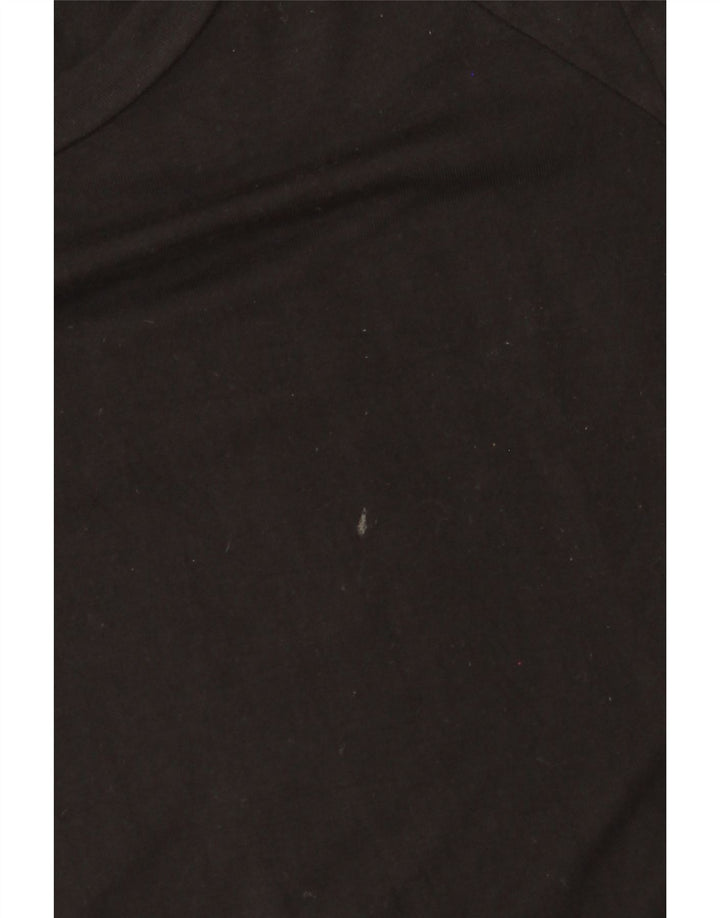 Damska sukienka maxi z rękawem 3/4 MOSSIMO UK 10 Small Black Rayon
