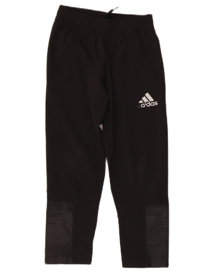 ADIDAS Boys Aeroready Tracksuit Trousers 7-8 Years  Black Polyester