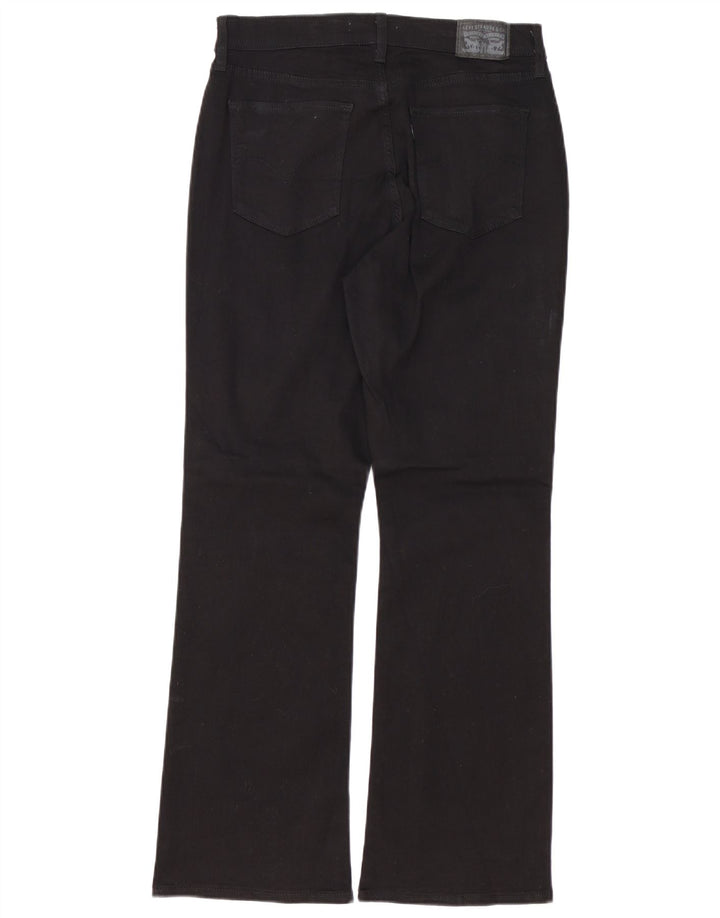 Klasyczne jeansy damskie LEVI'S Bootcut US 8 Medium W30 L29 Czarna bawełna