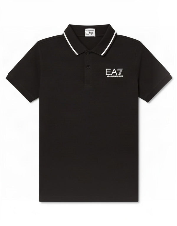 Chłopięca koszulka polo Emporio Armani 13-14 lat, czarna, bawełniana