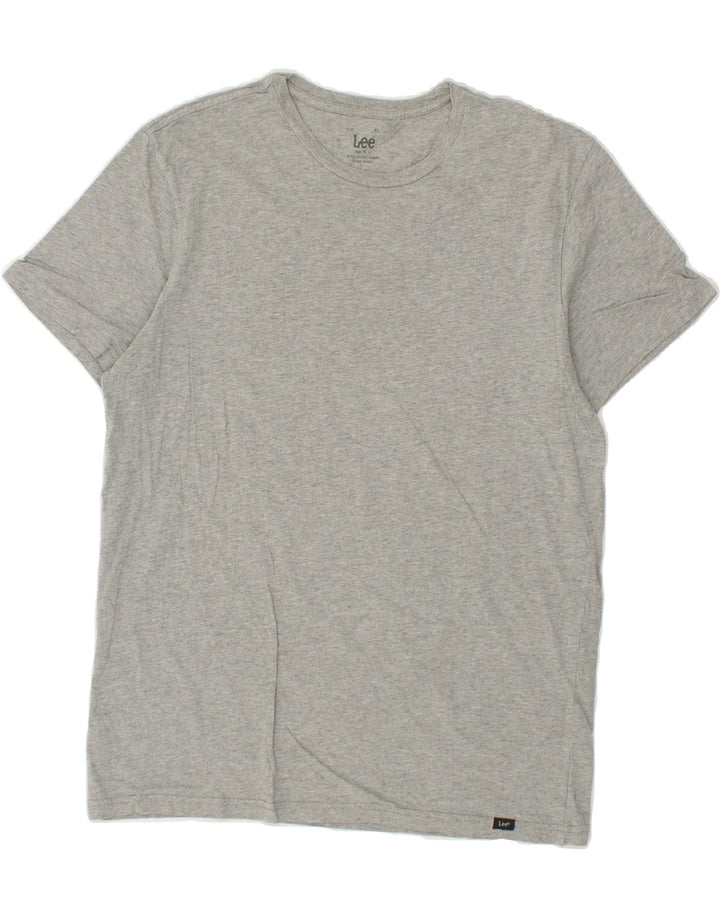LEE Mens Slim Fit T-Shirt Top XL Grey Cotton Vintage Lee and Second-Hand Lee from Messina Hembry 