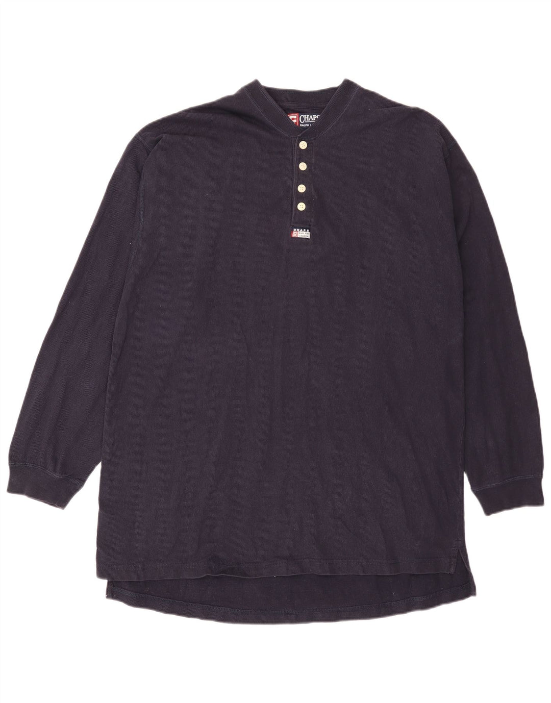 Męski top Chaps z długim rękawem 2XL, granatowy, bawełniany