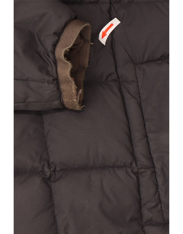 Dwustronny ocieplany płaszcz damski K-Way Oversize z kapturem UK 8 Small Black