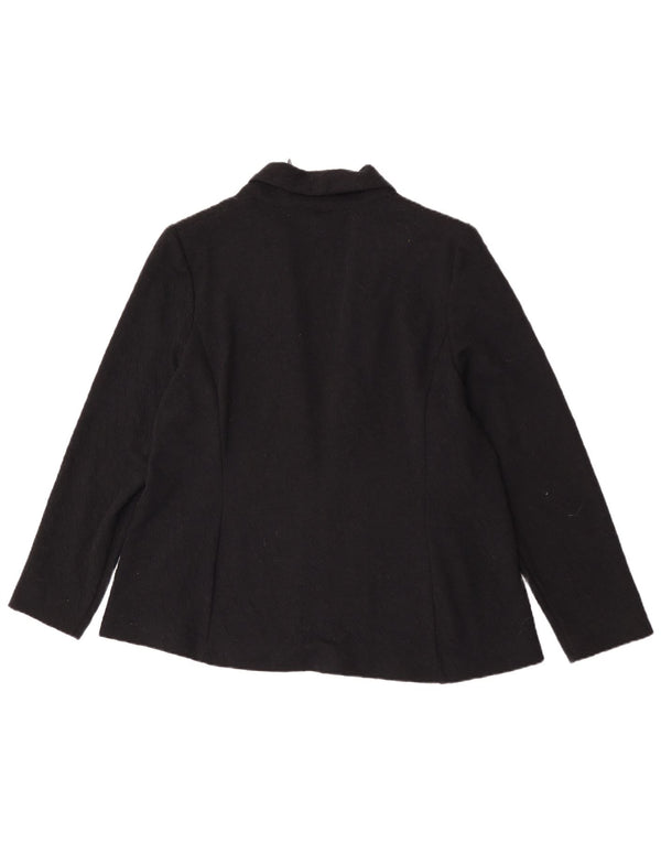 Marks & Spencer Damska otwarta marynarka UK 20 2XL Czarny poliester