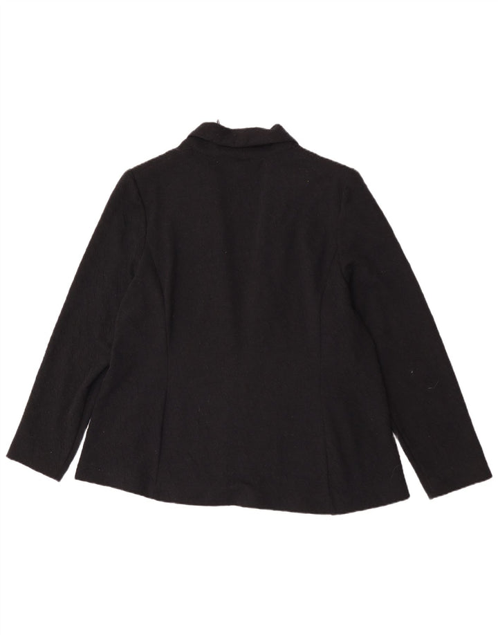 Marks & Spencer Damska otwarta marynarka UK 20 2XL Czarny poliester