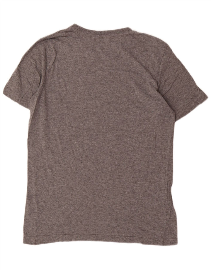 Męski T-shirt z grafiką PUMA, mały, szary, bawełniany