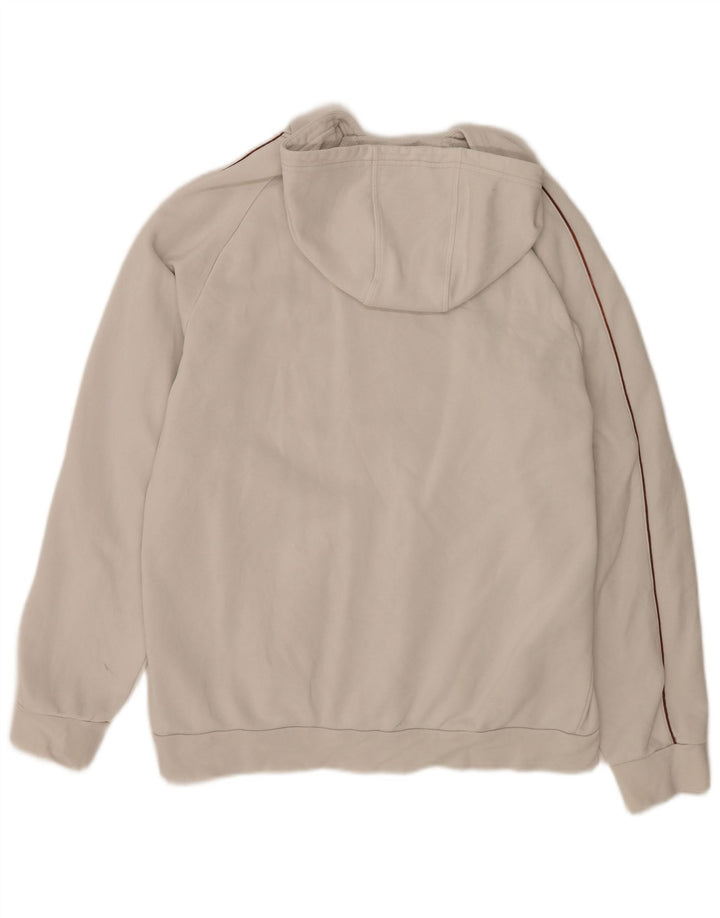 Adidas Męski sweter z kapturem, duży, biały, bawełniany
