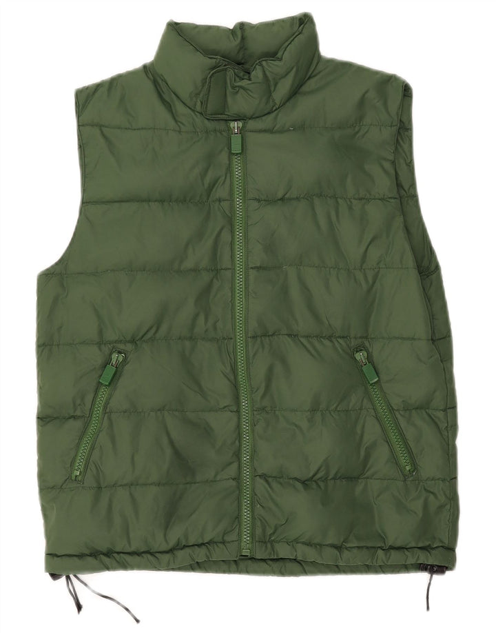 ASPESI Womens Padded Gilet UK 10 Small Green Polyamide
