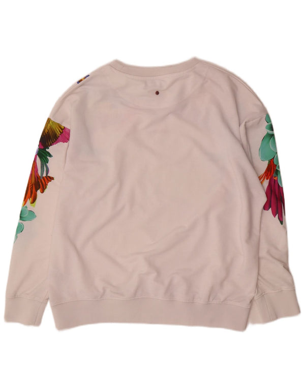 Bluza damska Mistral Jumper UK 14 Średnia biała kwiatowa hawajska