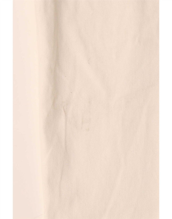 Męskie proste spodnie chino Zara małe W30 L29 Off White