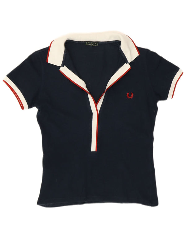Damska koszulka polo FRED PERRY UK 12, średni granat