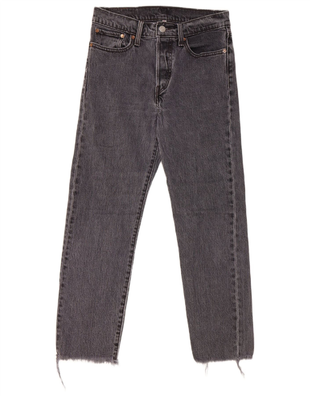 Damskie proste dżinsy Levi's W27 L26 Szara bawełna